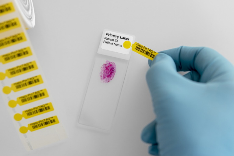 Microscope Slide OverLabeling LabTAG Laboratory Labels