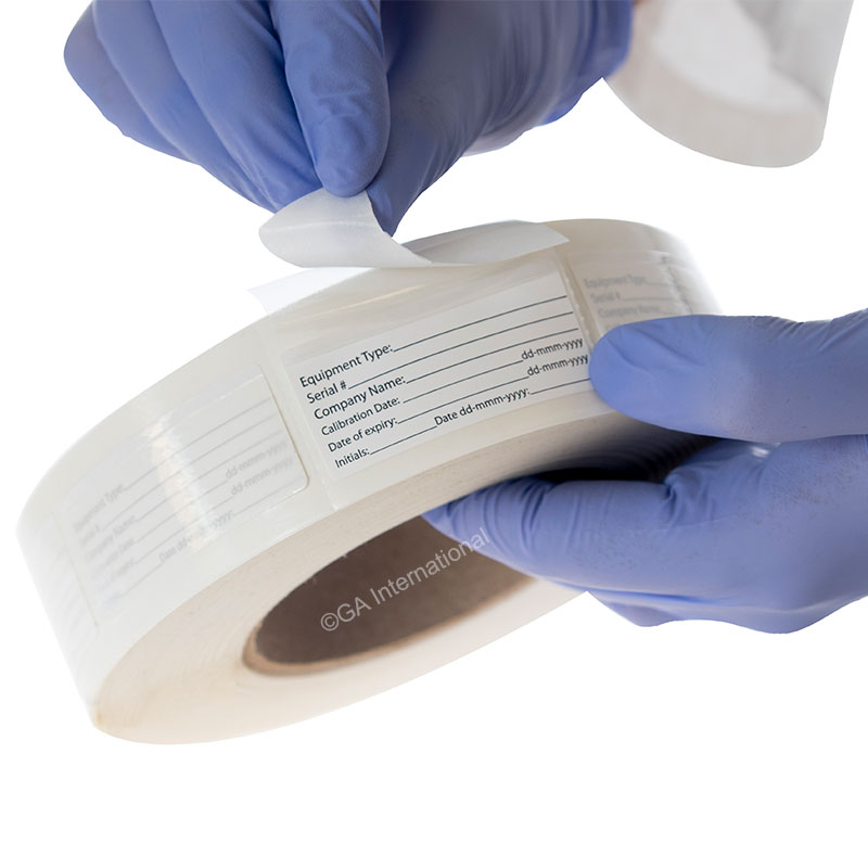 SelfLaminating Calibration Labels 1" x 2.125" CAL0101R LabTAG