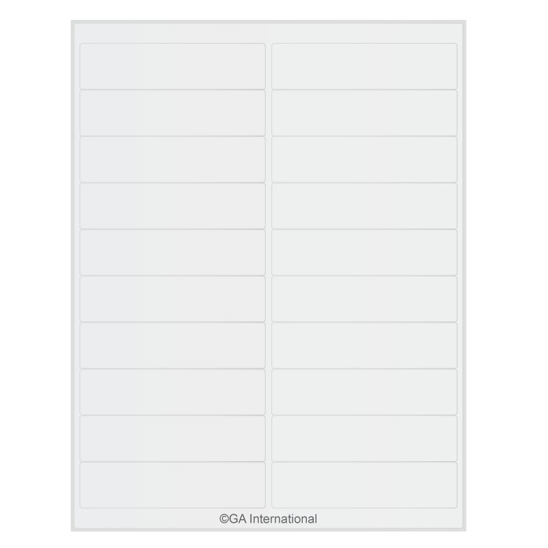 Permanent Cryo Laser Labels, US Letter image