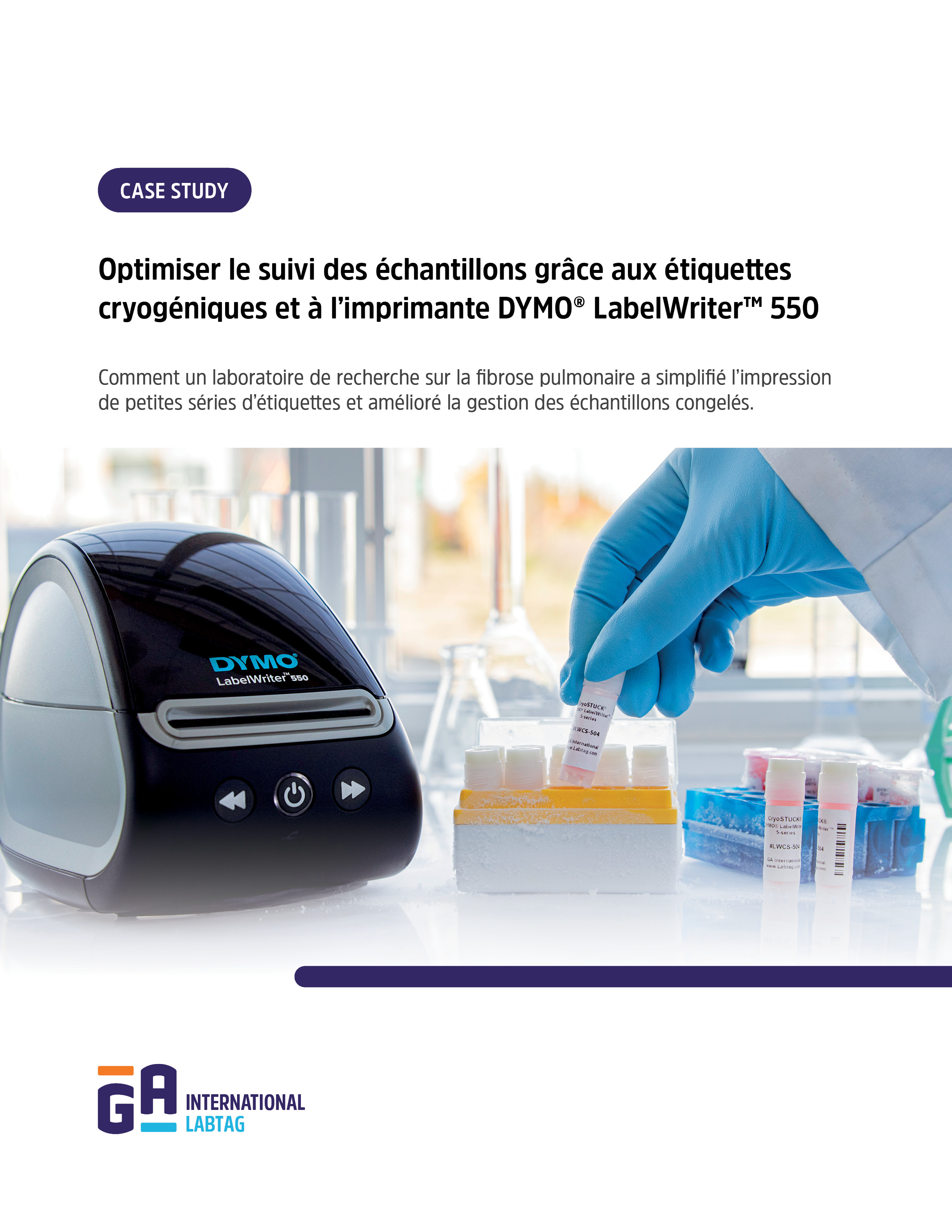 Optimiser le suivi des échantillons grâce aux étiquettes cryogéniques et à l'imprimante DYMO® LabelWriter™ 550