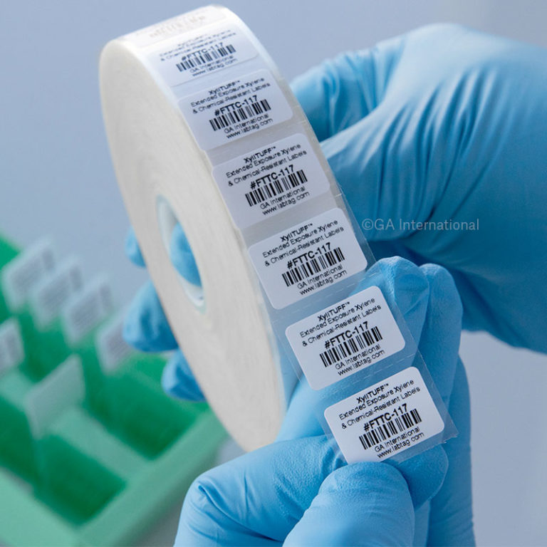 Extended Exposure Xylene & ChemicalResistant Labels 0.866" x 0.59" 