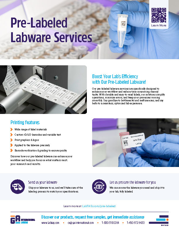 Services de labware pré-étiquetés