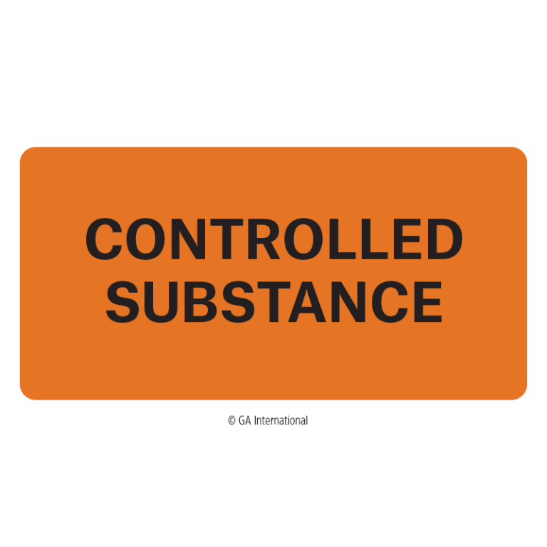 CYTOTOXIC Warning Labels 2" x 2" L0021R LabTAG Laboratory Labels