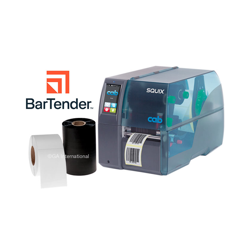 Cab SQUIX 4 M Thermal–Transfer–Direct Thermal Industrial Printing Kit image