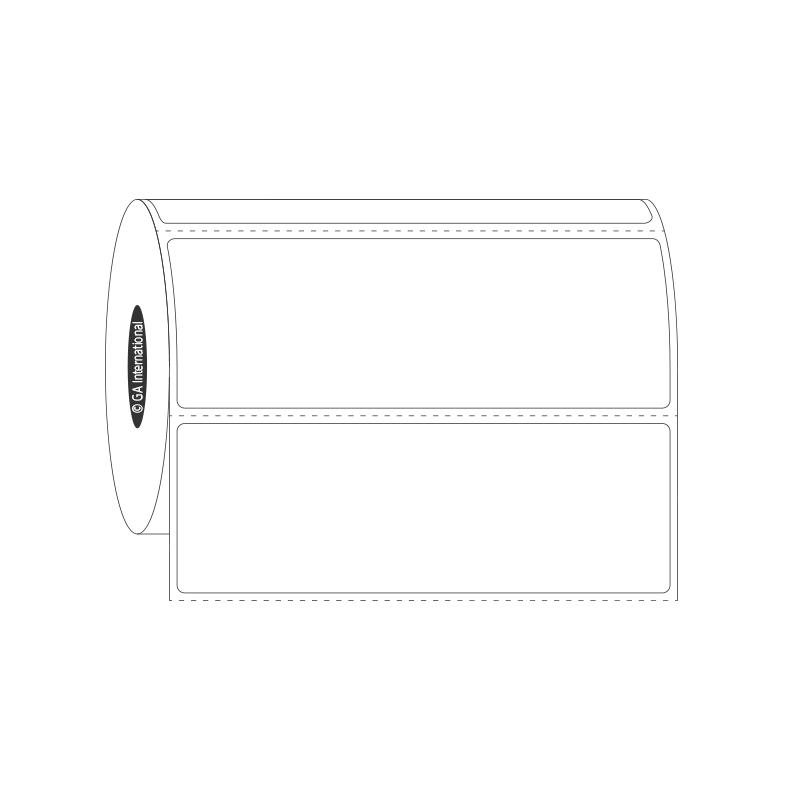 4" x 1.375", rechteckige Etiketten, Rollenformat #SR-129