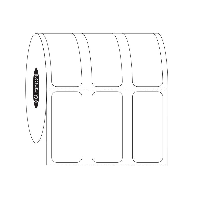 0.75" x 1.75", rechteckige Etiketten, 3 quer, Rollenformat #SR-136