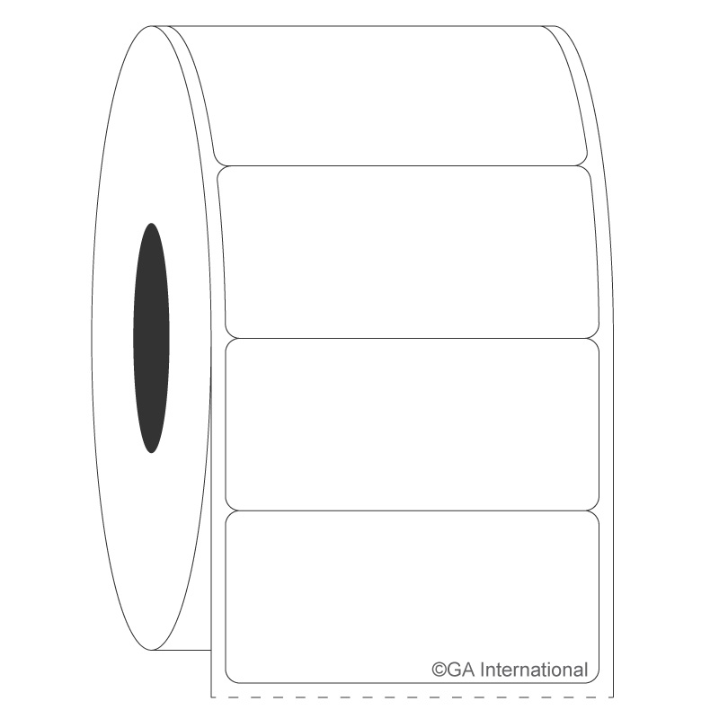 1.625" x 0.75", Rectangle Labels, Roll Format #SR-145