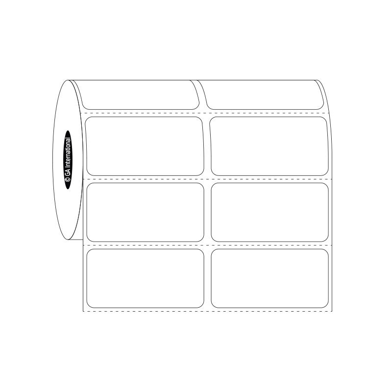 2" x 1", Rectangle Labels, 2 Across, Roll Format #SR-151