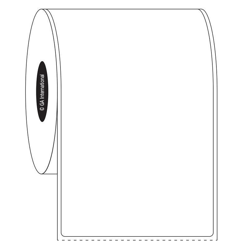 2.5" x 7.875", etichette rettangolari, formato rotolo n. SR-163