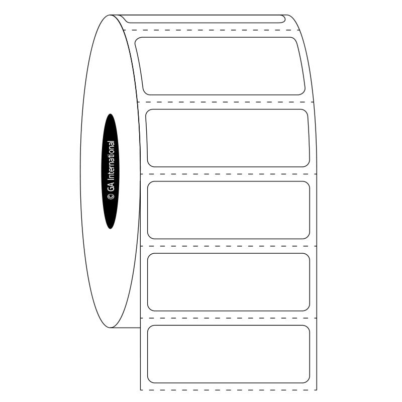 1.4" x 0.5", Rectangle Labels, Roll Format #SR-168