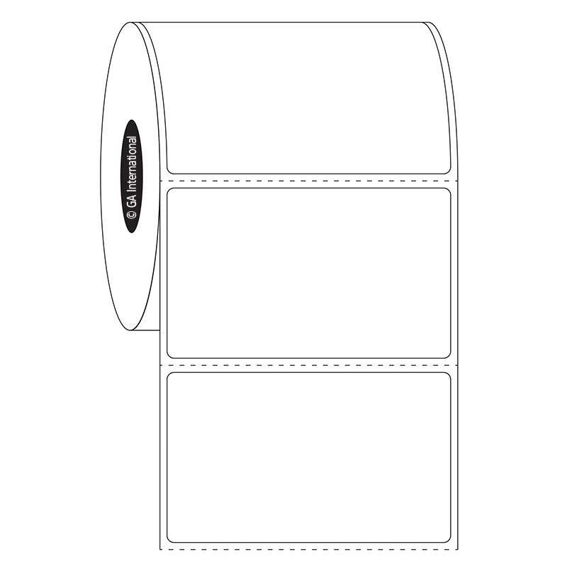 2.5" x 1.5", rechteckige Etiketten, Rollenformat #SR-185