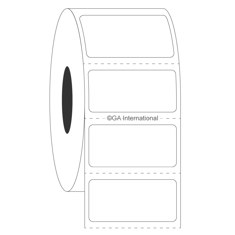 1.3" x 0.625", Rectangle Labels, Roll Format #SR-19