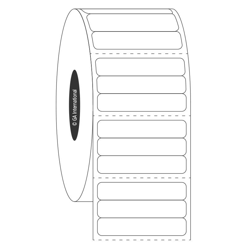 1.25" x 0.25", etichette rettangolari, formato rotolo n. SR-194