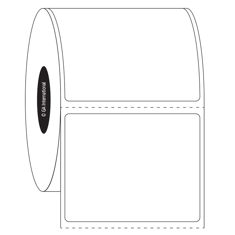 2" x 1.6", etichette rettangolari, formato rotolo n. SR-203