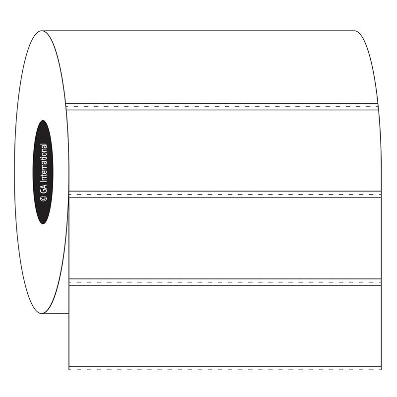 Etiquetas rectangulares de 3" x 0.78", formato en rollo #SR-235