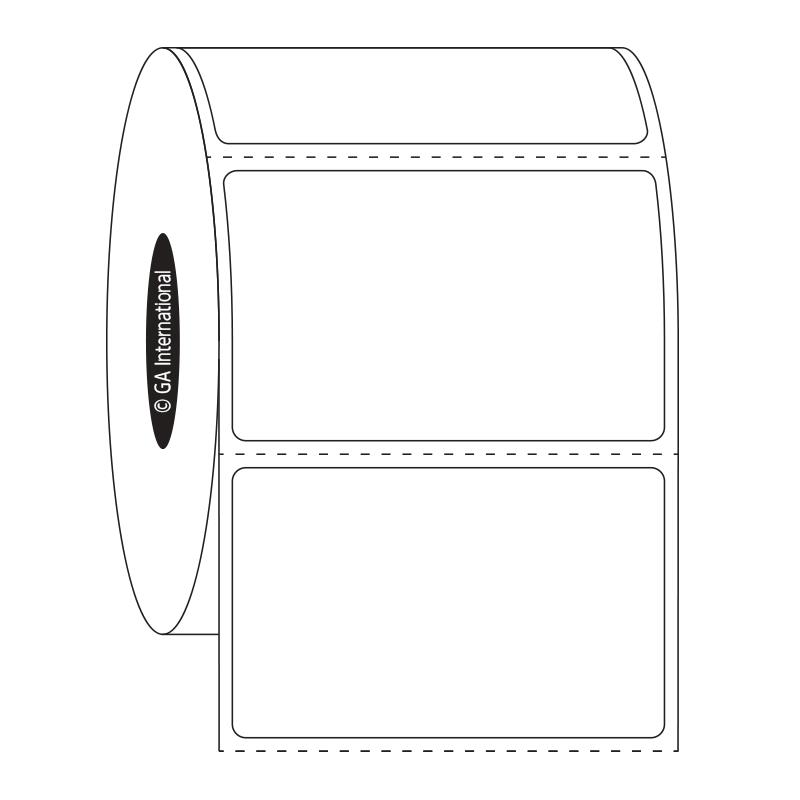 2" x 1.25", etichette rettangolari, formato rotolo n. SR-245