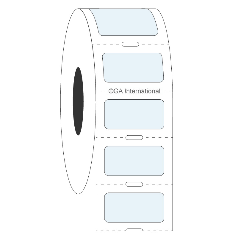 0.875" x 0.433", Rectangle Labels, Roll Format #SR-254