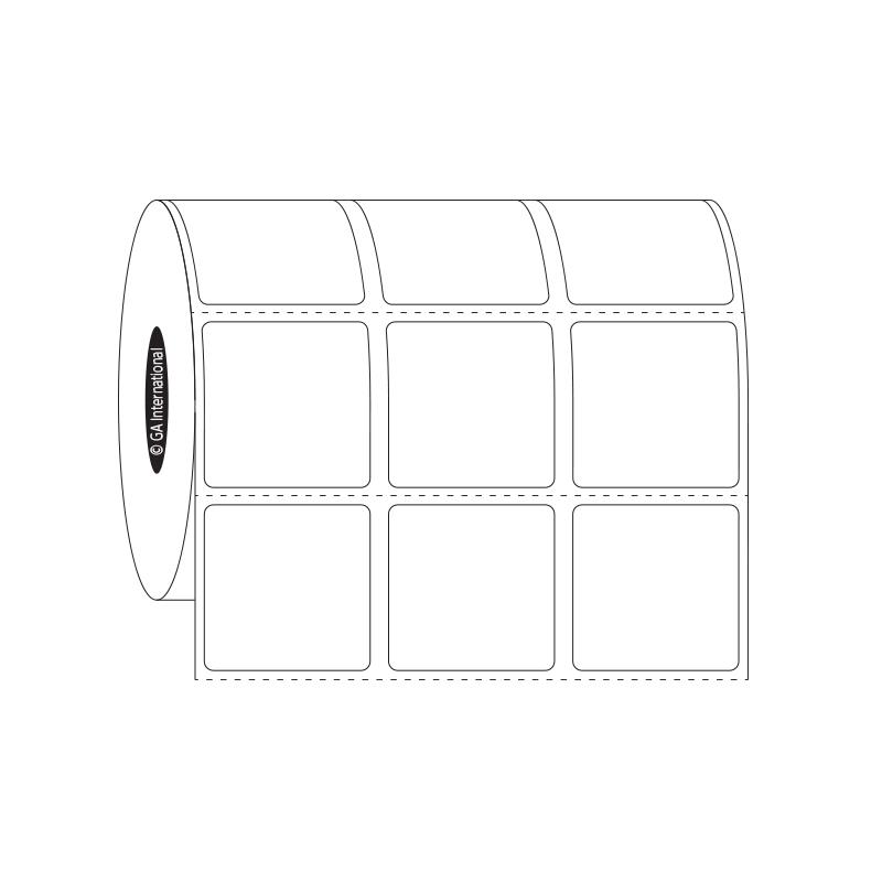 1.125" x 1.125", Etichette rettangolari, 3 orizzontali, Formato rotolo #SR-257