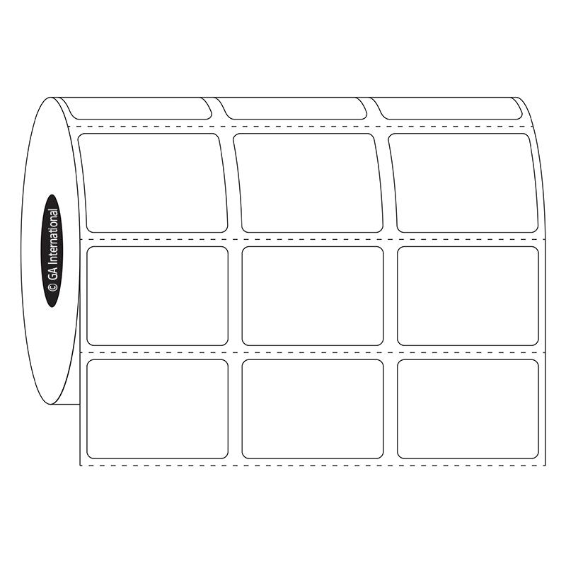 1.25" x 0.875", Etichette rettangolari, 3 orizzontali, Formato rotolo #SR-26