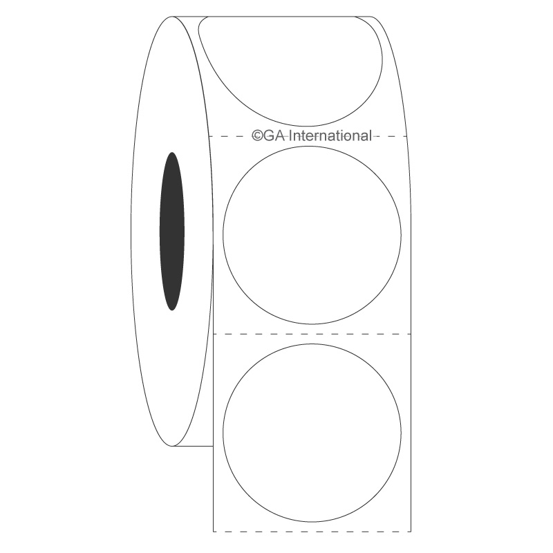 1.125", Etichette circolari, formato rotolo #SR-273