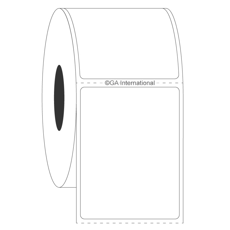 1.5" x 2", rechteckige Etiketten, Rollenformat #SR-275