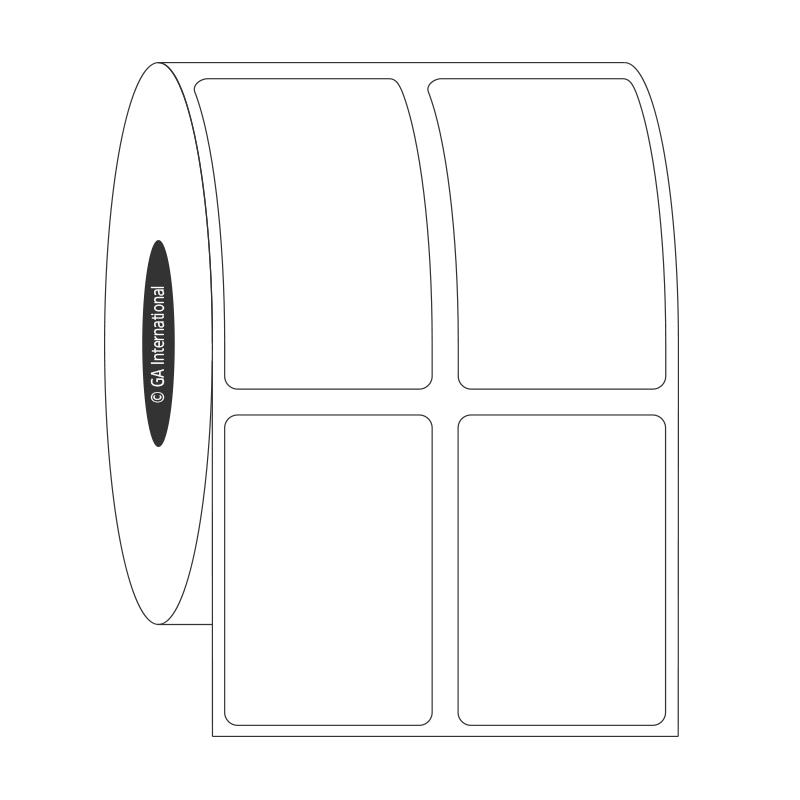 1" x 1.5", rechteckige Etiketten, Rollenformat #SR-279