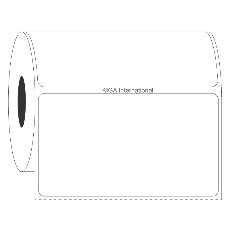 3.5" x 2", etichette rettangolari, formato rotolo n. SR-282