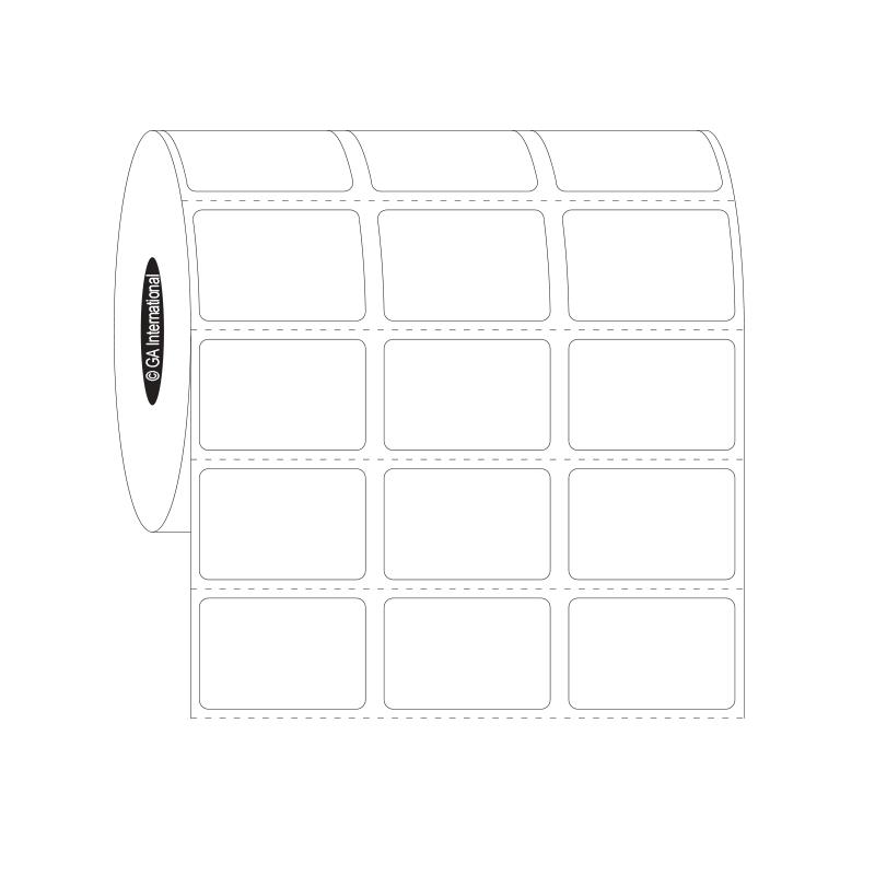 1.125" x 0.75", rechteckige Etiketten, 3 quer, Rollenformat #SR-286