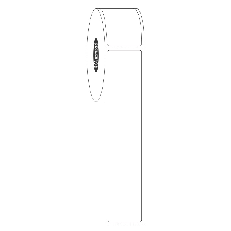 1" x 5", rechteckige Etiketten, Rollenformat #SR-289