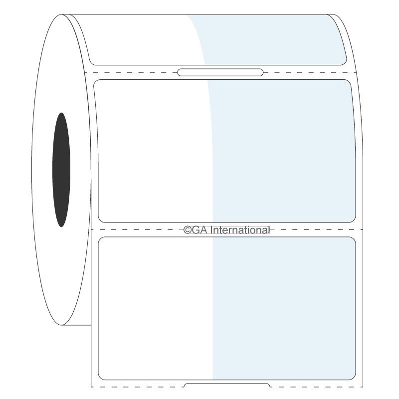 1" x 1.25" + 1.25", Rectangle + Wrap Labels, Roll Format #SR-320