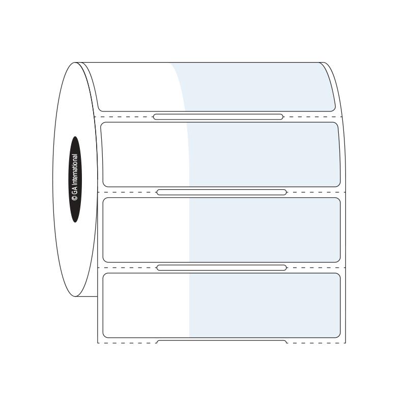 1" x 0.75" + 1.75", rettangolo + etichette avvolgenti, formato rotolo #SR-322