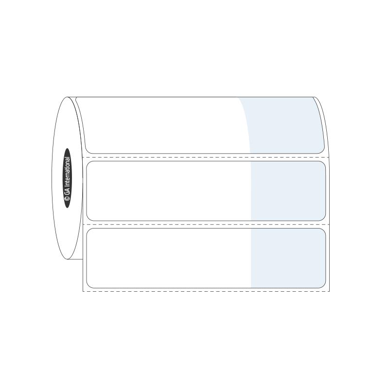 2.75" x 1" + 1.25", Rechteck + Wickeletiketten, Rollenformat #SR-332