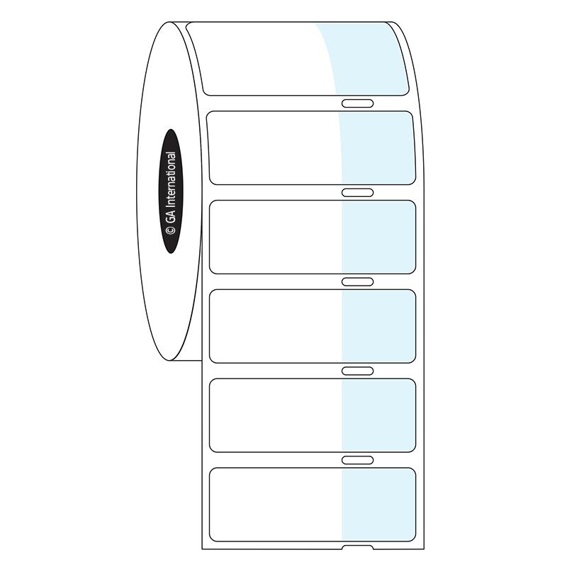 1.06" x 0.59" + 0.59", Rectangle + Wrap Labels, Roll Format #SR-339