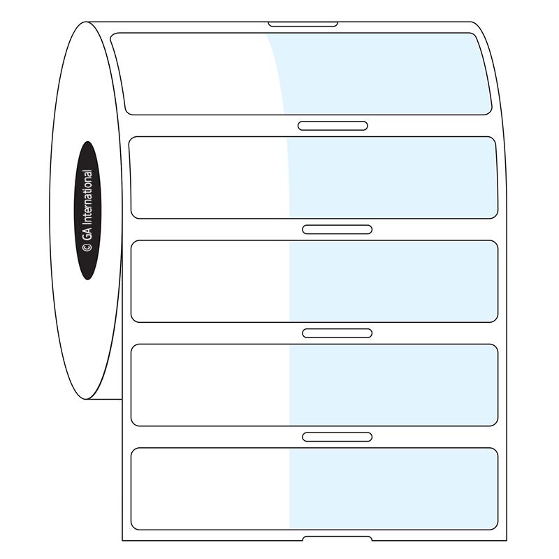 1.14" x 0.59" + 1.5", Rechteck + Wickeletiketten, Rollenformat #SR-346