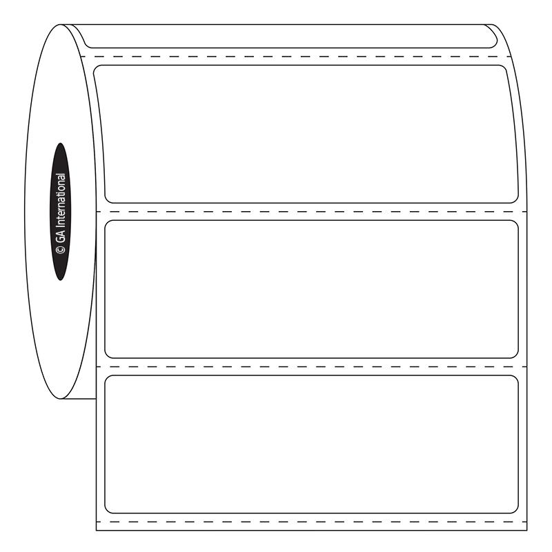 3" x 1", etichette rettangolari, formato rotolo n. SR-36