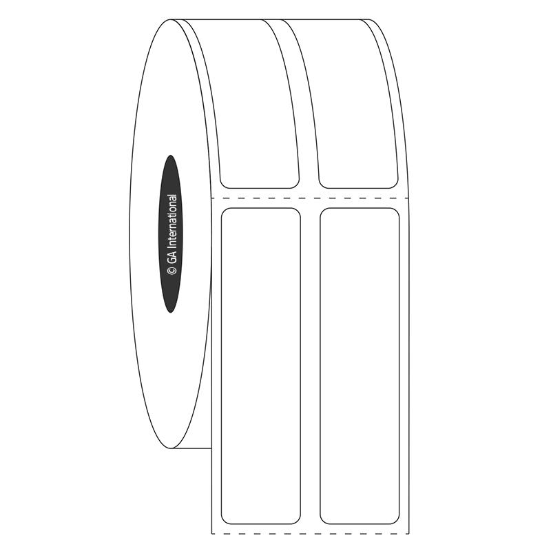 0.5" x 2", rechteckige Etiketten, 2 quer, Rollenformat #SR-39