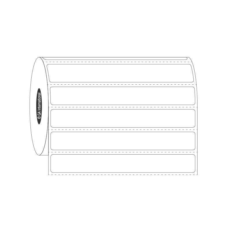 4" x 0.5", etichette rettangolari, formato rotolo n. SR-42