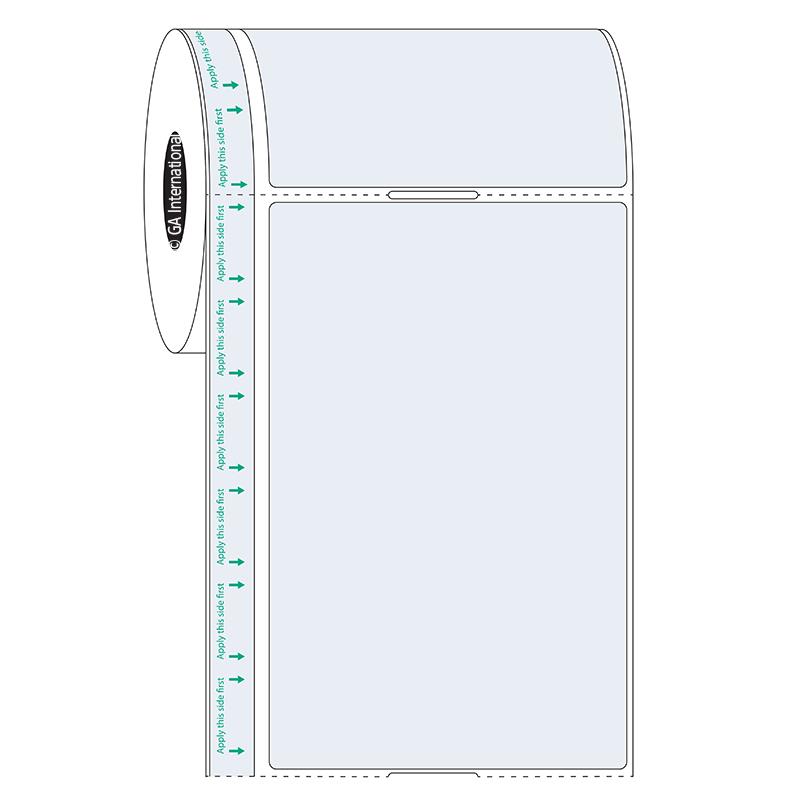 Etiquetas rectangulares de 3" x 4.75", formato en rollo #SR-501