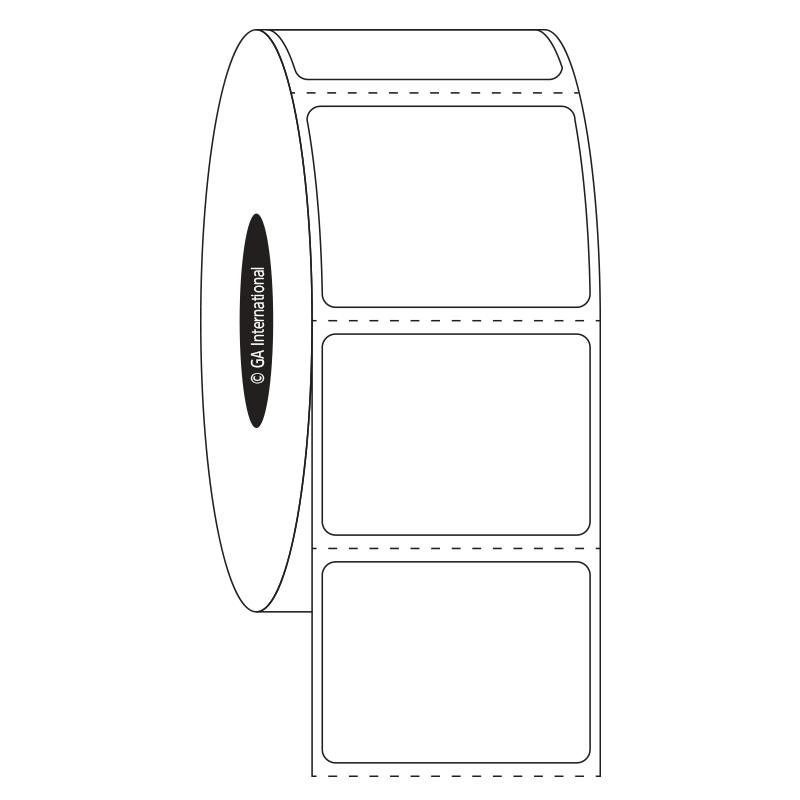 1.25" x 0.9375", etichette rettangolari, formato rotolo n. SR-512