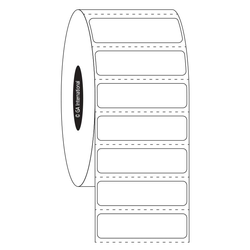 Etiquetas rectangulares de 1.375" x 0.375", formato en rollo #SR-520