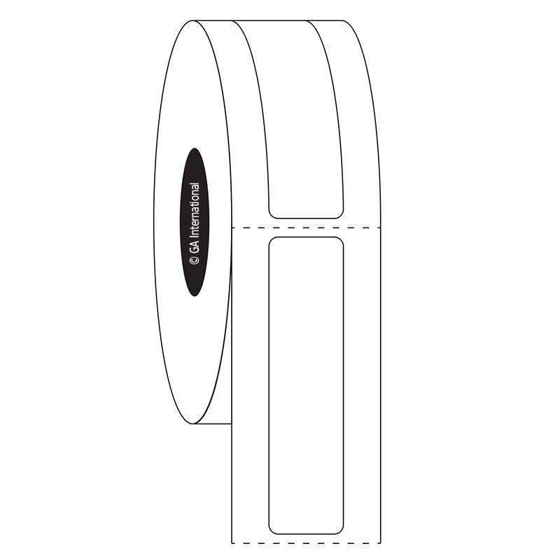 0.5" x 2", rechteckige Etiketten, Rollenformat #SR-531