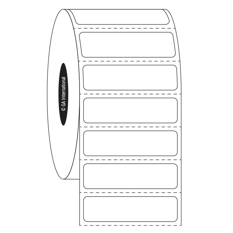 1.5" x 0.4", etichette rettangolari, formato rotolo n. SR-536