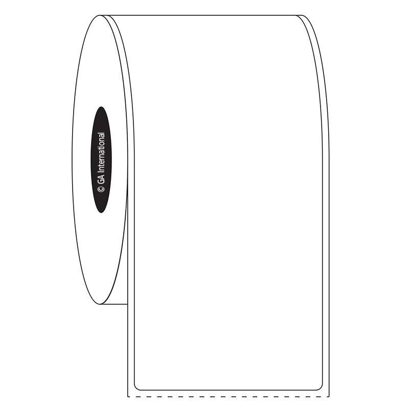 1.77" x 4.33", etichette rettangolari, formato rotolo n. SR-539