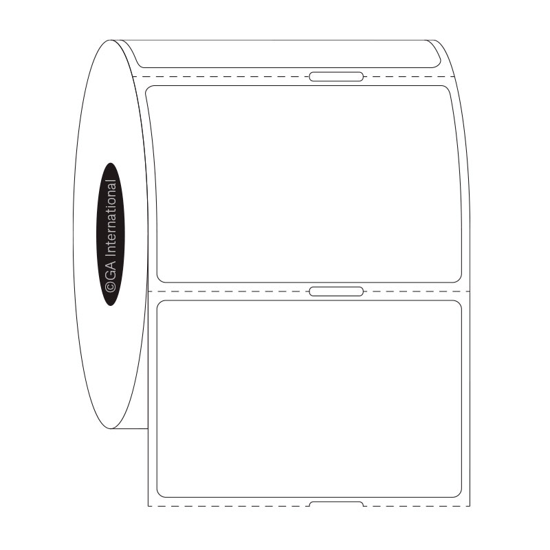 2.125" x 1.375", etichette rettangolari, formato rotolo n. SR-551