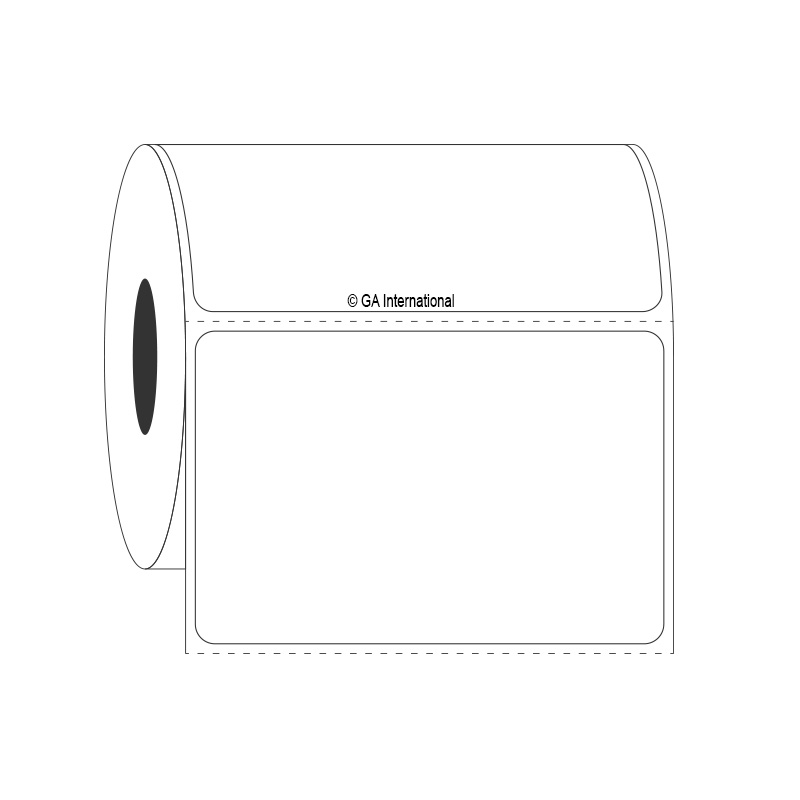 3" x 2", etichette rettangolari, formato rotolo n. SR-56