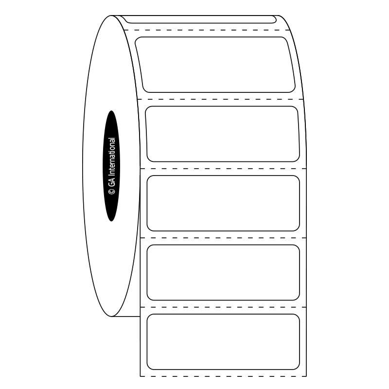 1.375" x 0.5", Rectangle Labels, Roll Format #SR-6