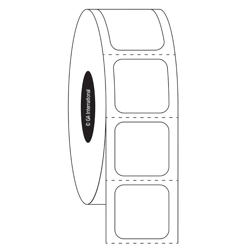 0.75" x 0.75", rechteckige Etiketten, Rollenformat #SR-69