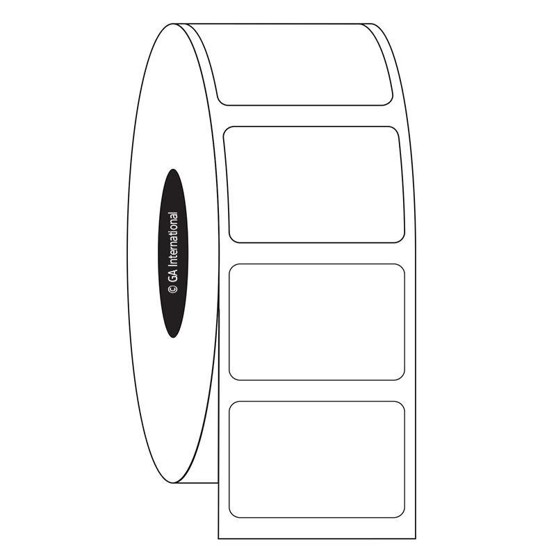 1" x 0.6875", rechteckige Etiketten, Rollenformat #SR-75