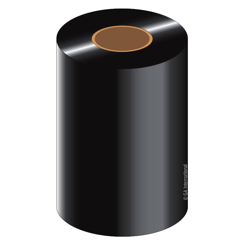thumbnail image 2 of Zebra Thermal Transfer Wax Ribbon - 4.33x244ft Black Wax Resin Ribbon For Label Printers 2 of 12