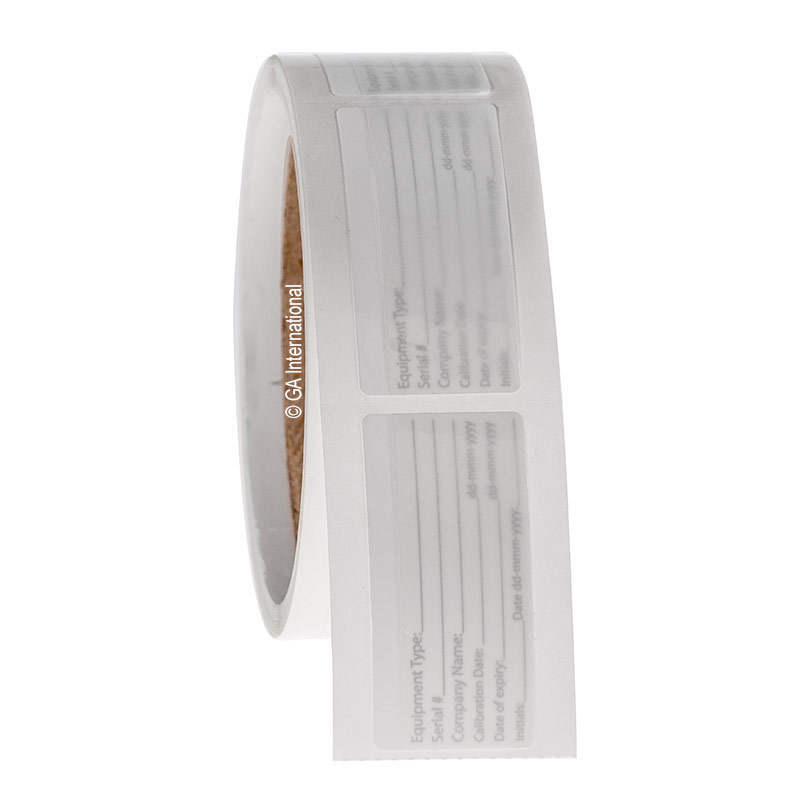 SelfLaminating Calibration Labels 1" x 2.125" CAL0101R LabTAG